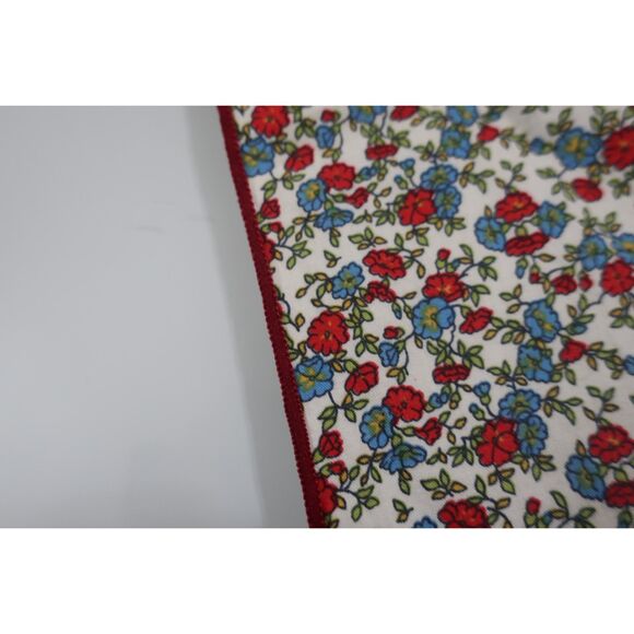 Small Red and Blue Floral Kerchief Bandana NWOT - Picture 2 of 2